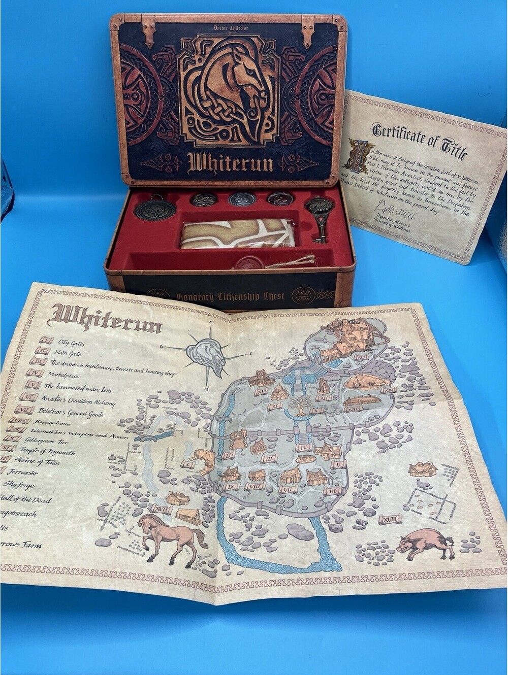 1 NOVELTY WHITERUN SKYRIM HONORARY CITIZEN CHEST DOCTOR COLLECTOR ELDER SCROLLS